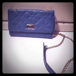 Vintage blue shoulder bag